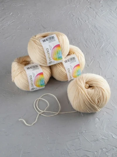 Пряжа Пехорка «Детский каприз» - (53 - Светло-желтый)