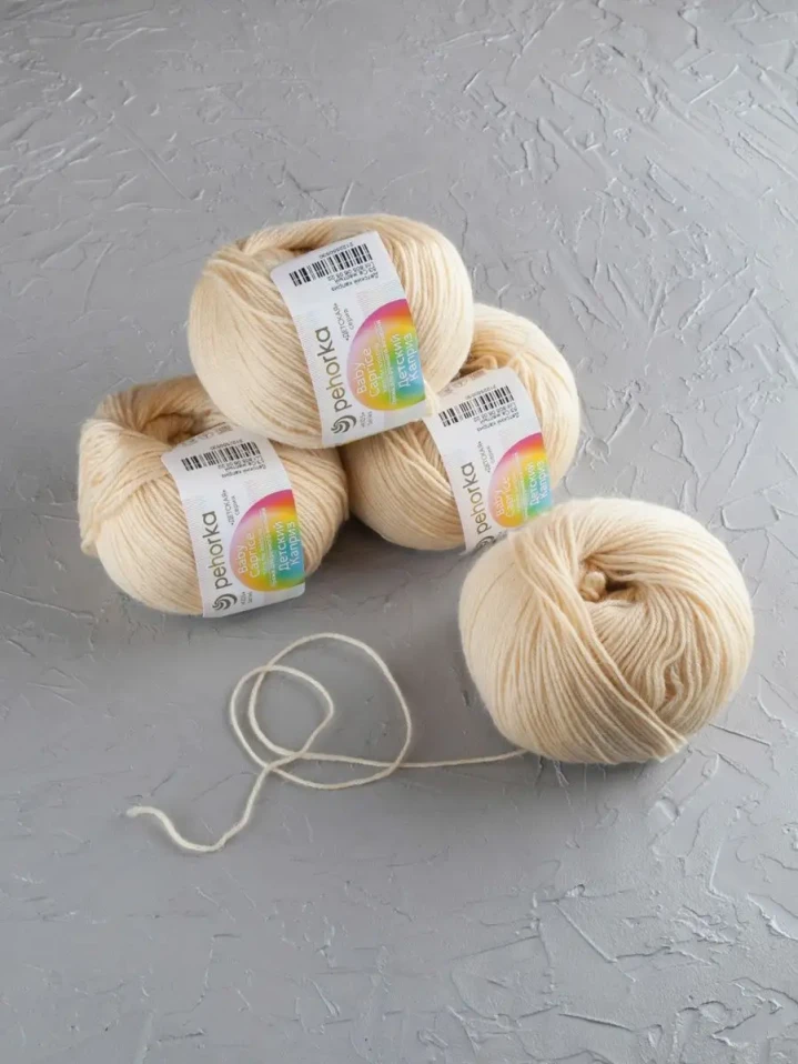 Пряжа Пехорка «Детский каприз» - (53 - Светло-желтый)