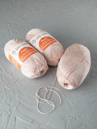 Пряжа Пехорка «Жемчужная» - (390 - Песок)