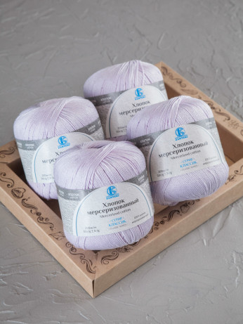 Пряжа Камтекс «Хлопок Мерсеризованный» - (072 - Лаванда)