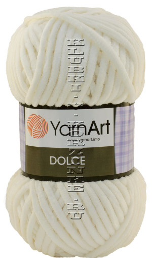 Пряжа YarnArt Dolce - (745 - Молочный) 100 г / 120 м100% микро полиэстер