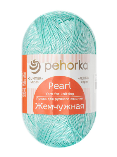 Пряжа Пехорка «Жемчужная» - (411 -  Мята)