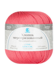Пряжа Камтекс «Хлопок Мерсеризованный» - (050 - Коралл)