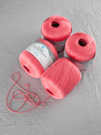 Пряжа Камтекс «Хлопок Мерсеризованный» - (050 - Коралл)