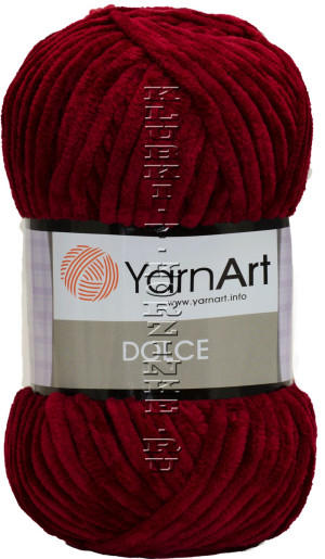 Пряжа YarnArt Dolce - (752 - Бордовый) 100 г / 120 м100% микро полиэстер