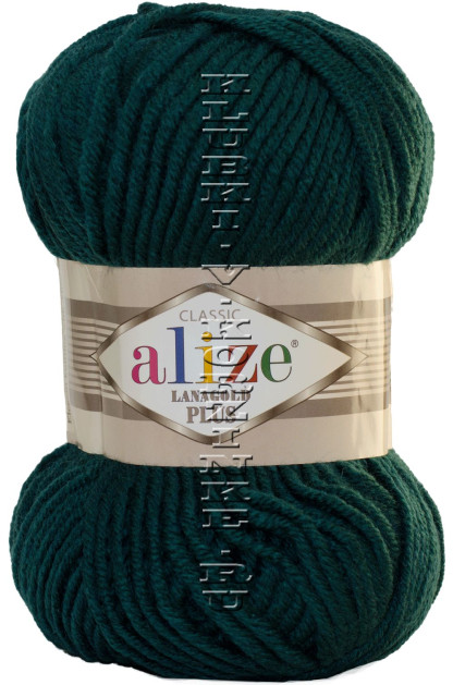 Пряжа LANAGOLD PLUS Alize - (426 - Тёмно - зелёный)