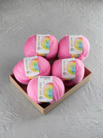 Пряжа Пехорка «Детский каприз» - (11 - Яр.розовый)