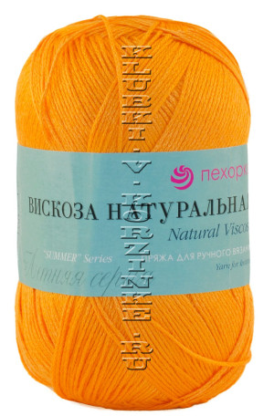 Пряжа Пехорка «Вискоза натуральная» - (422 - Золотой улей) 100 г / 400 м100% вискоза