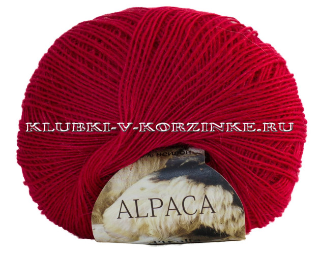 Пряжа Alpaca d'Italia Seam - (08 - Вишня)