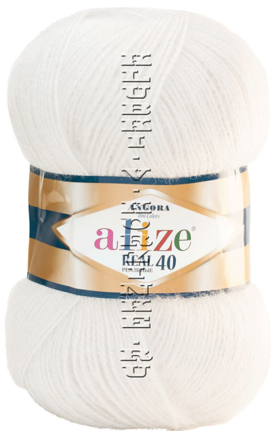 Пряжа Angora Real 40 Alize - (599 - Слоновая кость)