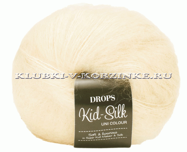 Пряжа Kid-Silk DROPS - (29 - Ваниль)