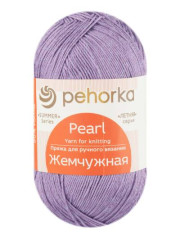 Пряжа Пехорка «Жемчужная» - (346 - Темно-сиреневый)