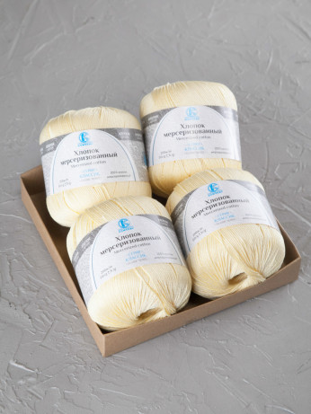 Пряжа Камтекс «Хлопок Мерсеризованный» - (031 - Шампанское)