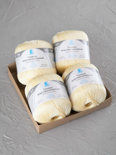 Пряжа Камтекс «Хлопок Мерсеризованный» - (031 - Шампанское)
