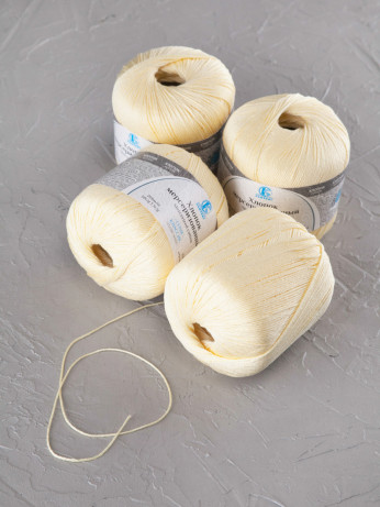 Пряжа Камтекс «Хлопок Мерсеризованный» - (031 - Шампанское)