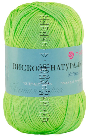 Пряжа Пехорка «Вискоза натуральная» - (483 - Незрелый лимон) 100 г / 400 м100% вискоза