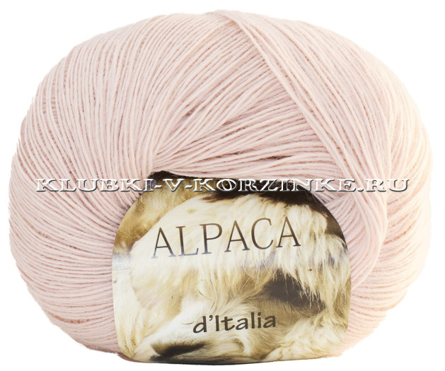 Пряжа Alpaca d'Italia Seam - (32 - Пудра)