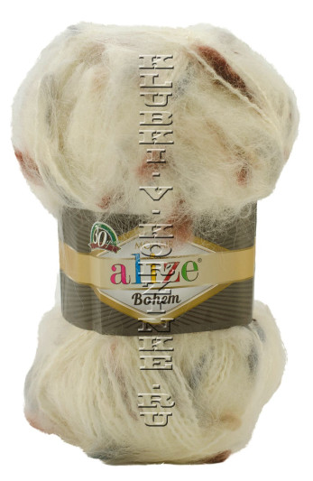 Пряжа Mohair Bohem Alize - (5146 - Кремовый)