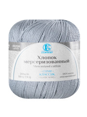 Пряжа Камтекс «Хлопок Мерсеризованный» - (169 - Серый)