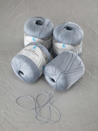 Пряжа Камтекс «Хлопок Мерсеризованный» - (169 - Серый)