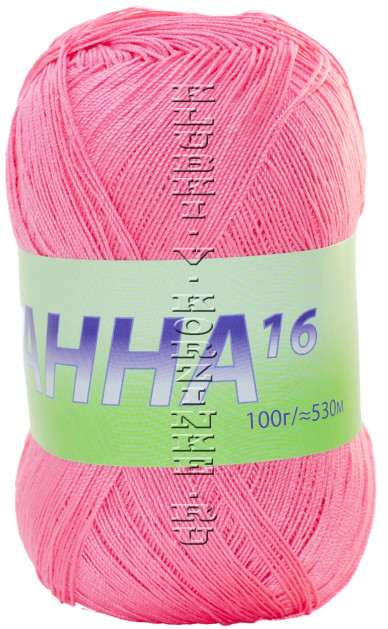 Пряжа Анна 16 Seam - (318 - Ярко - розовый)