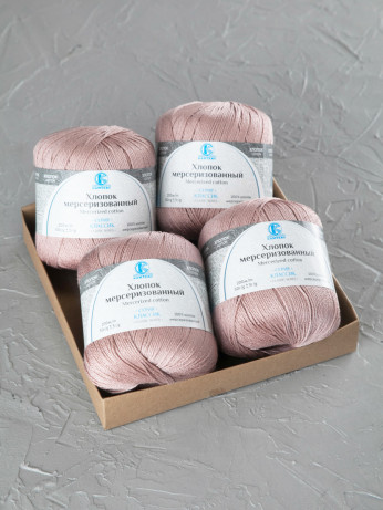 Пряжа Камтекс «Хлопок Мерсеризованный» - (067 - Пудра)