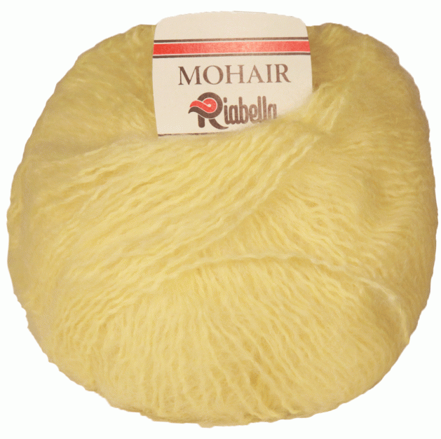 Пряжа итальянская "Riabella Mohair"  (3325 - Желтый)