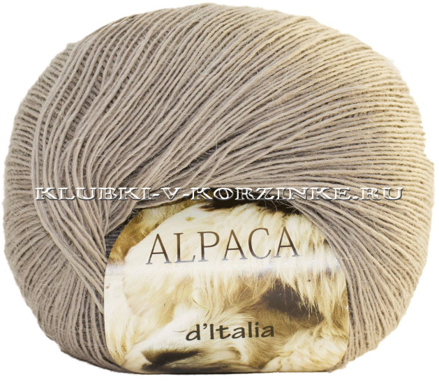 Пряжа Alpaca d'Italia Seam - (35 - Тёмный беж)