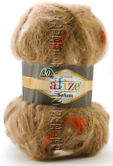 Пряжа Mohair Bohem Alize - (5220 - Бежевый)