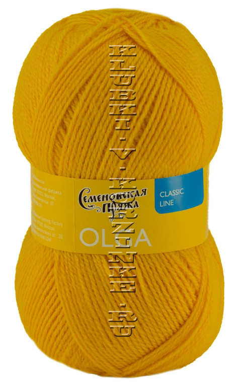 Пряжа Семеновская «Ольга» - (216 - Канарейка)