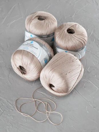 Пряжа Камтекс «Хлопок Мерсеризованный» - (005 - Бежевый)