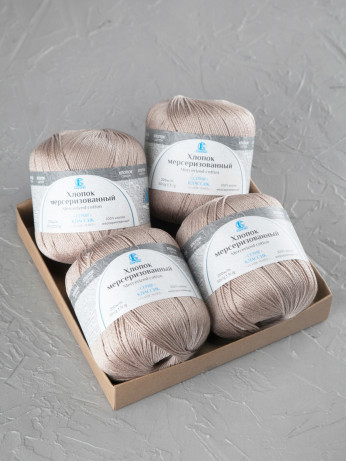 Пряжа Камтекс «Хлопок Мерсеризованный» - (005 - Бежевый)