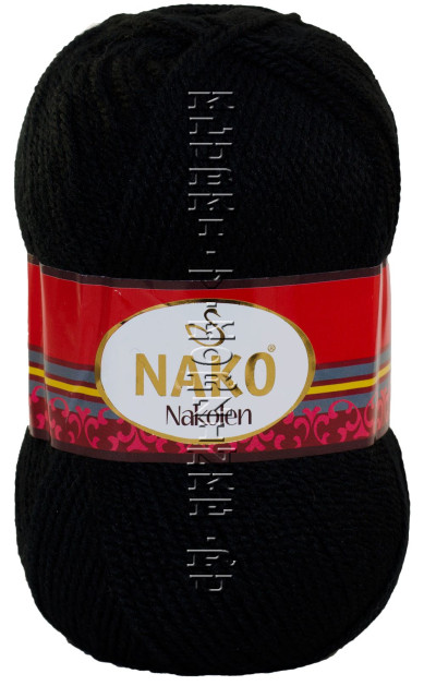 Пряжа Nakolen Nako - (217 - Черный)