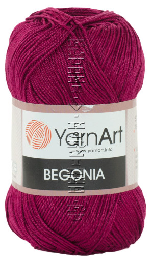 Пряжа YarnArt Begonia - (112 - Бордовый) 50 г / 169 м100% мерсеризованный хлопок 