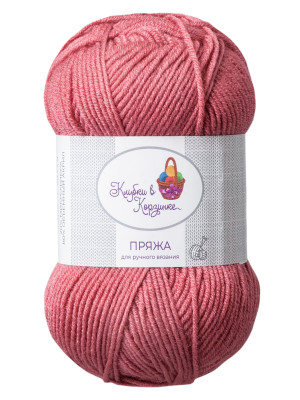 Пряжа «Алетта» - (023 - Сухая роза) 50 г / 140 м80% акрил объемный; 20% микрофибра
