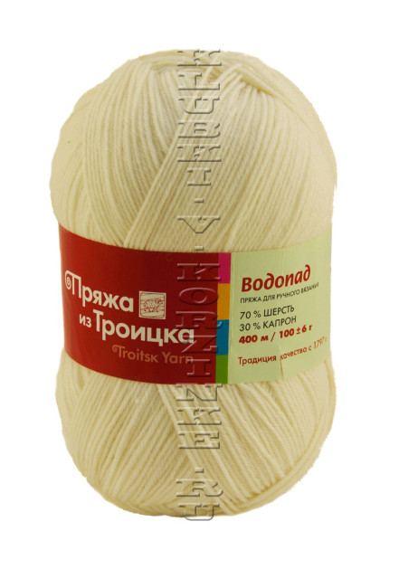 Пряжа Троицкая «Водопад» - (0230 - Отбелка)
