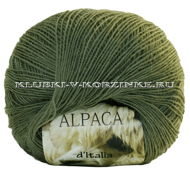 Пряжа Alpaca d'Italia Seam - (26 - Олива)