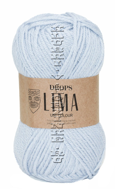 Пряжа Lima DROPS - (8112 - Голубая норка)