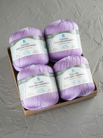 Пряжа Камтекс «Хлопок Мерсеризованный» - (058- Сирень)