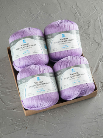 Пряжа Камтекс «Хлопок Мерсеризованный» - (058- Сирень)