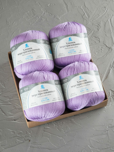 Пряжа Камтекс «Хлопок Мерсеризованный» - (058- Сирень)