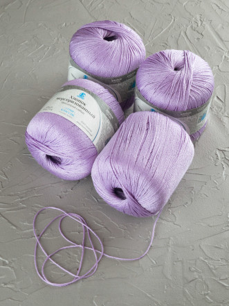 Пряжа Камтекс «Хлопок Мерсеризованный» - (058- Сирень)