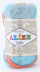 Пряжа BELLA BATIK Alize - (4593 - Желтый, голубой, коралловый)