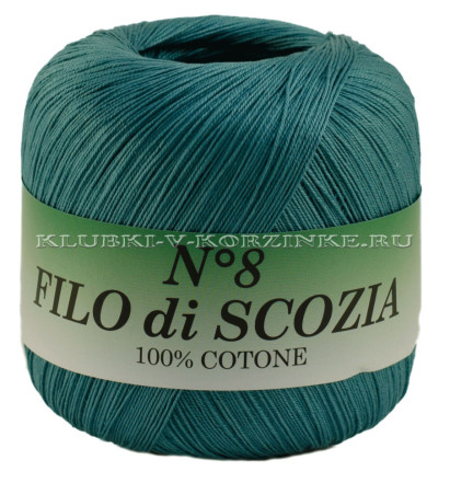 Пряжа Filo di Scozia №8 - (132 - Лазурный)