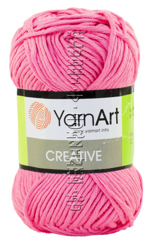 Пряжа YarnArt Creative - (231 - Ярко-розовый) 50 г / 85 м100% хлопок