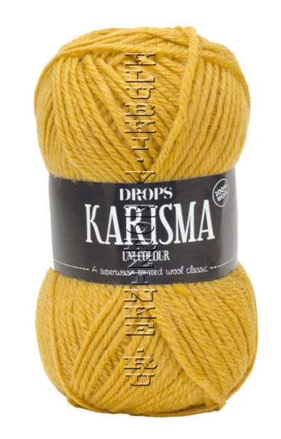 Пряжа Karisma DROPS - (52 - Горчично - жёлтый)