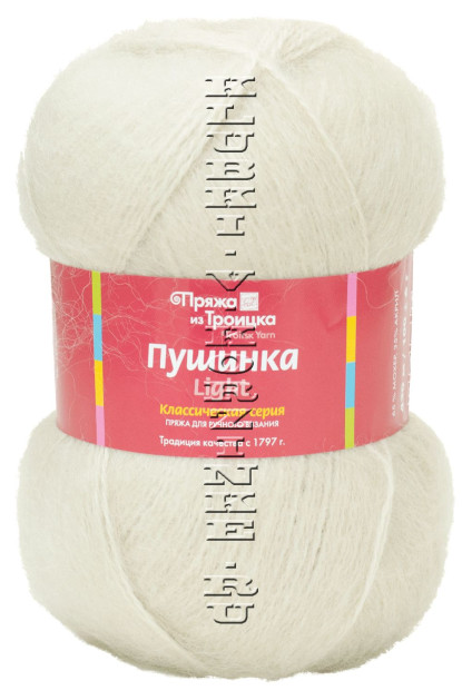 Пряжа Троицкая «Пушинка Light» - (0513 - Жемчуг)