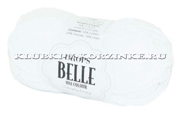 Пряжа Belle DROPS - (1 - Белый)