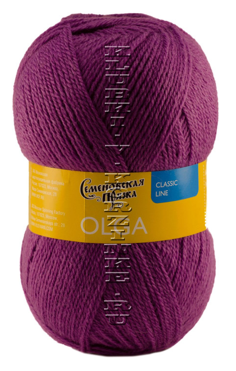 Пряжа Семеновская «Ольга» - (139 - Орхидея)