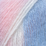 Пряжа YarnArt "ANGORA DE LUXE COLOR" - (12 - Белый-голубой-розовый)